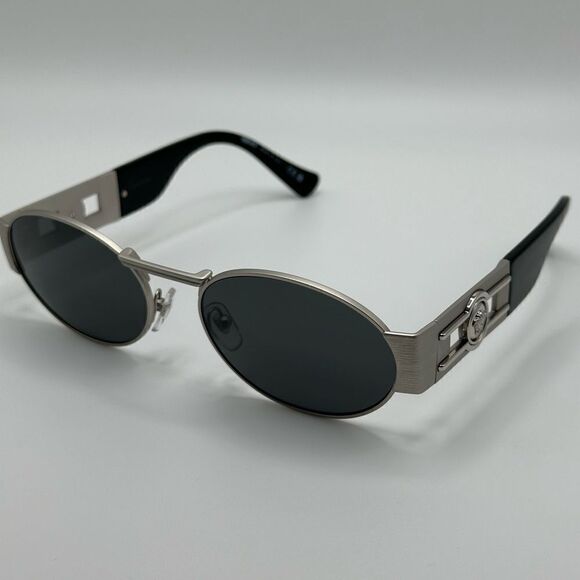 VERSACE Sunglasses VE2264 151387 Silver Dark Grey Unisex NEW main image 5